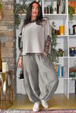 Basso Baby Cord Tiered Cuff Pant Earth